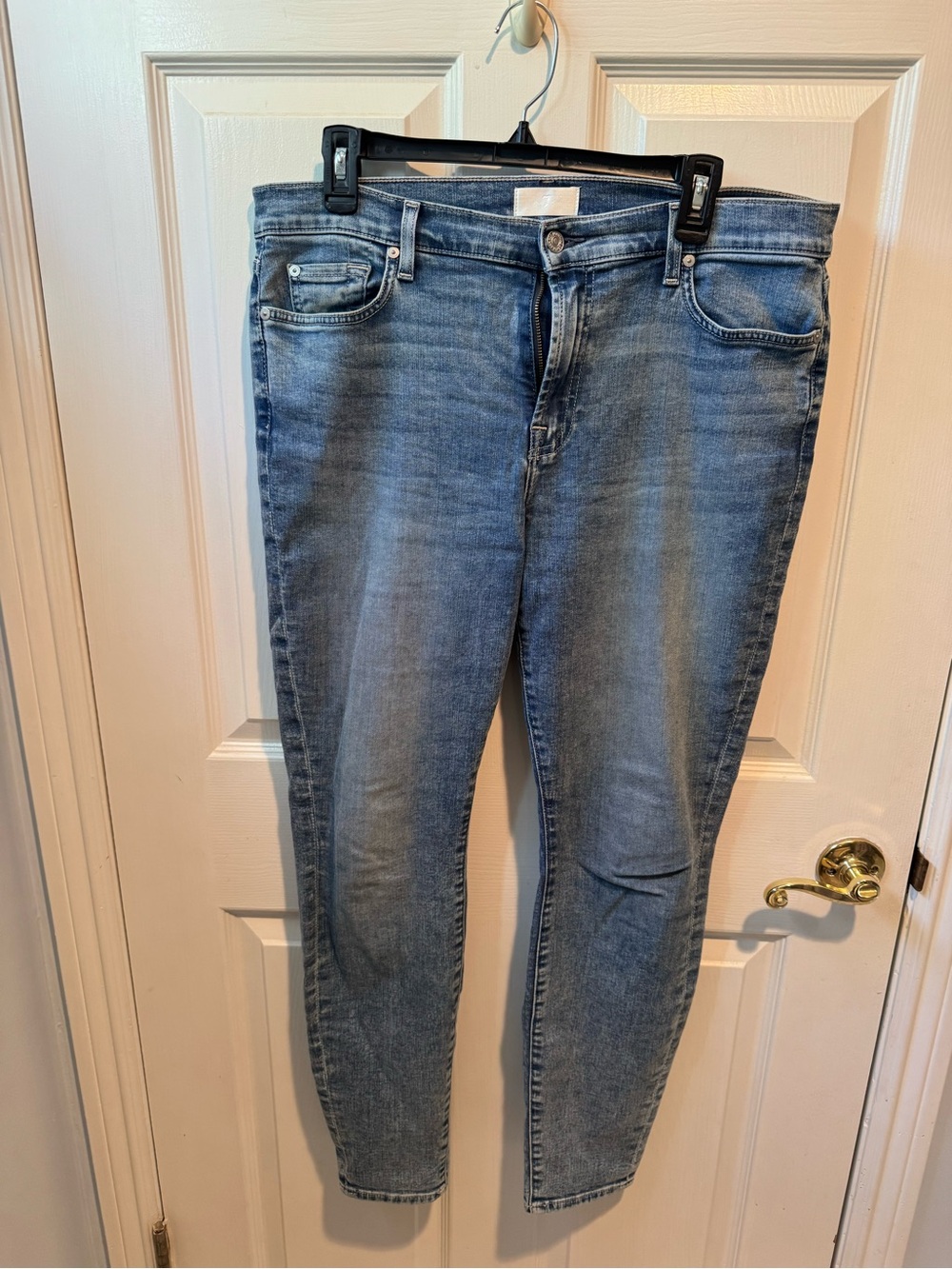 7 For All Mankind Light Wash The Skinny Jeans